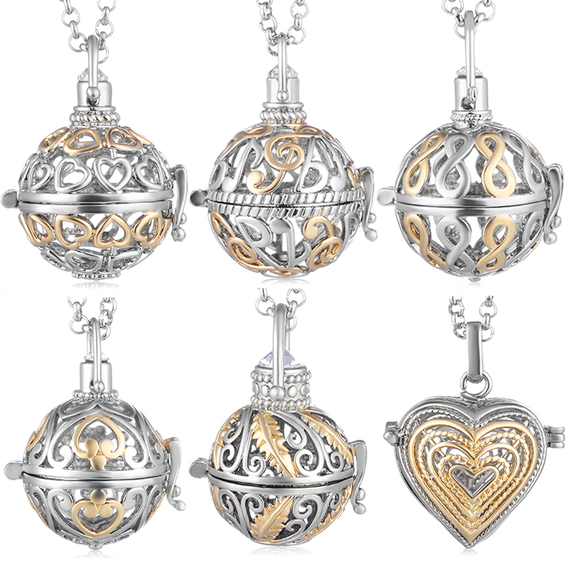Audio Music Notes - Mexico Chime Two-Color Feather Caller Locket