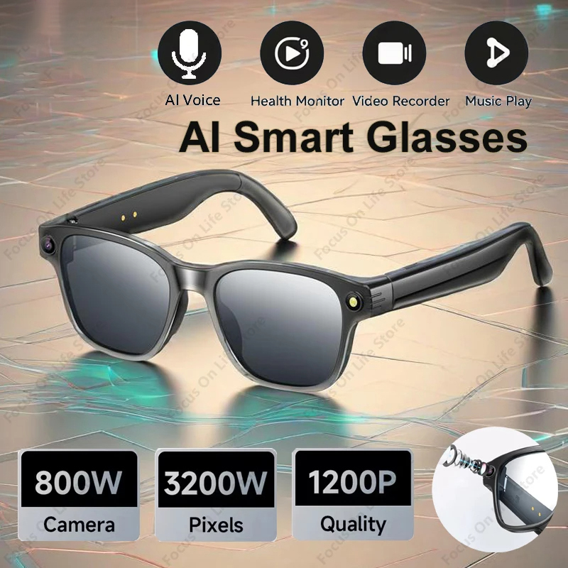 Audio With Music Ai - AI Smart Glasses 8 Million Camera