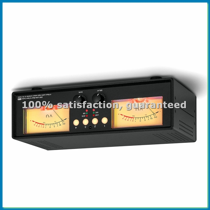 Audio Music Visualizer - MIC+LINE Analog Dual VU Meter Sound