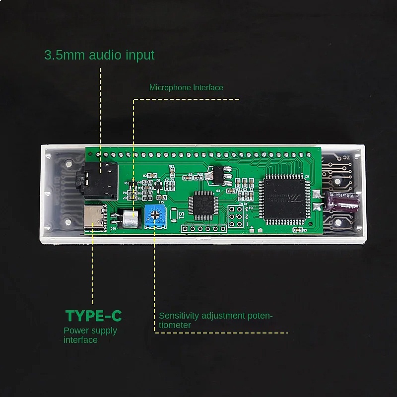 LED Music Spectrum Display Ana - Audio Music Visualizer 评论和价格