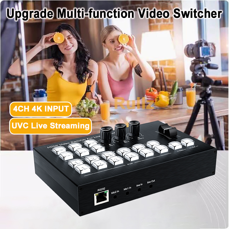 1080P 4 Channel HDMI Video Mix - Audio Mixer 4 Channel 评论和价格