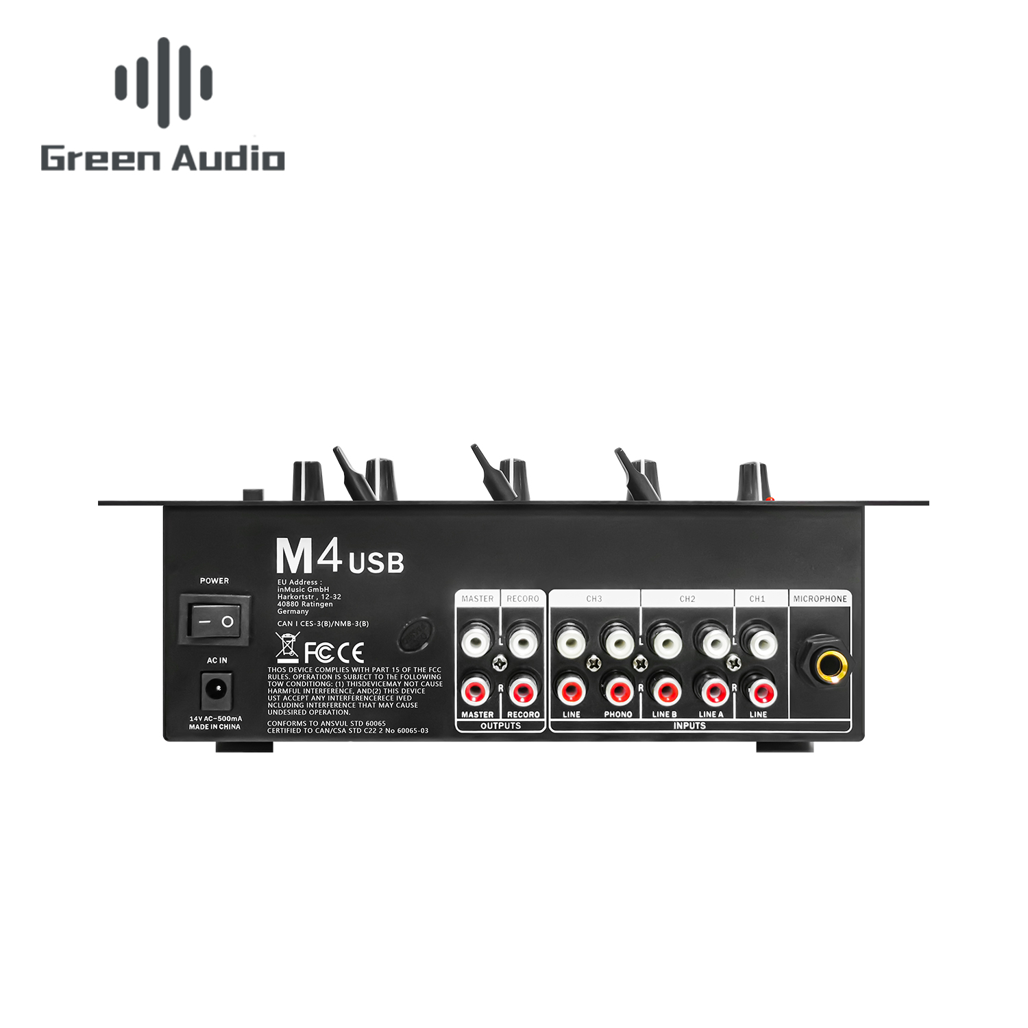 GAX-DM4 OEM ODM Professional 4 - Audio Mixer 4 Channel 评论和价格