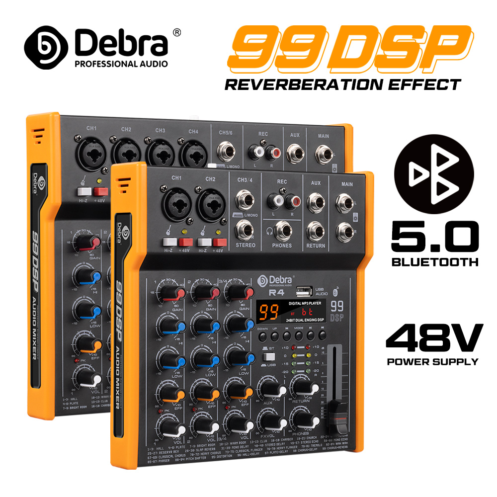 Debra R4/R6 6-Channel Multi-Au - Audio Mixer 4 Channel 评论和价格