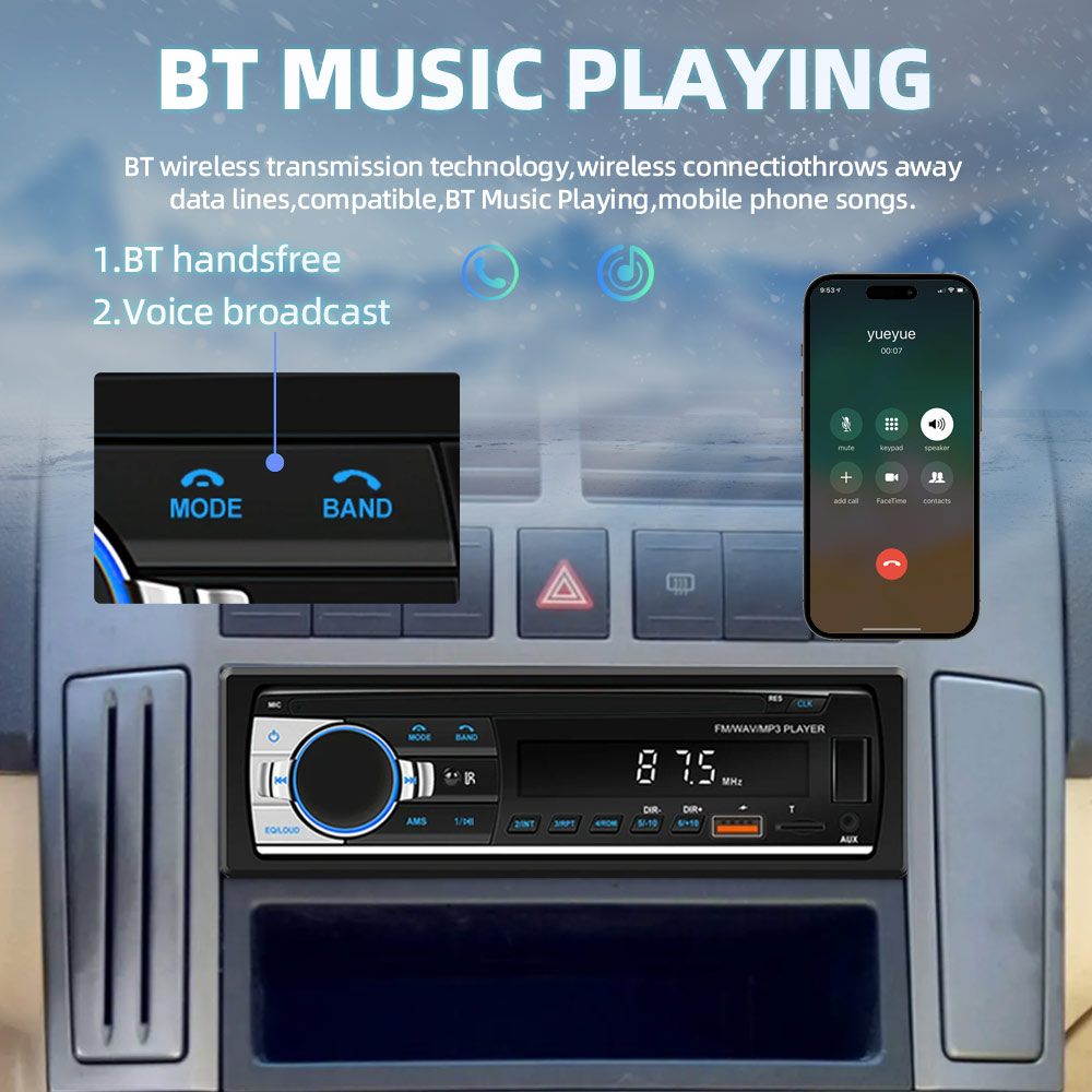 Car Radio 1 din Stereo Multime - Metronome Digital 评论和价格