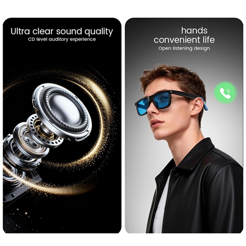 AI Smart Audio Glasses Touch T - Audio With Music Ai 评论和价格