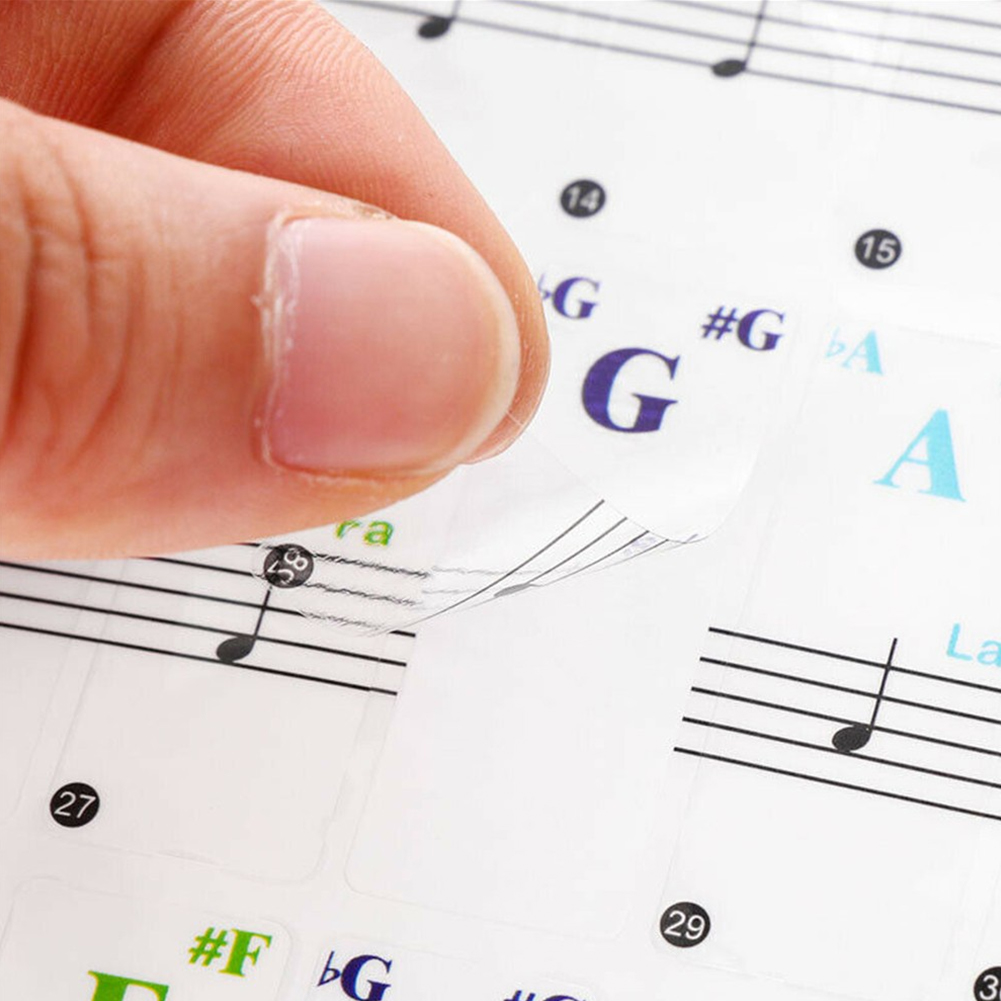 Transparent Piano Keyboard Sti - Audio Music Notes 评论和价格