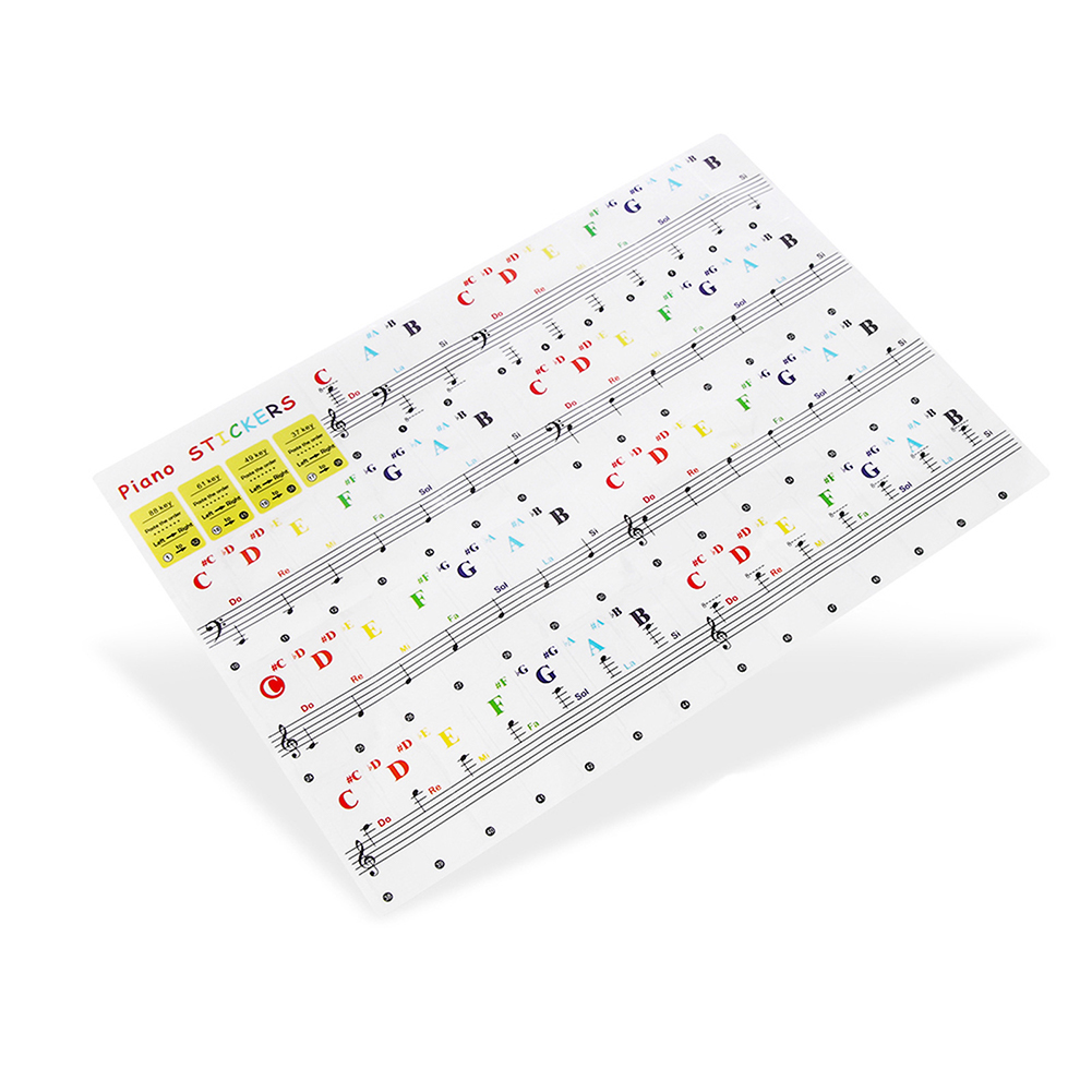 Transparent Piano Keyboard Sti - Audio Music Notes 评论和价格