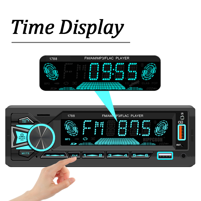 Hippcron Car Radio Stereo 1DIN - Metronome Digital 评论和价格