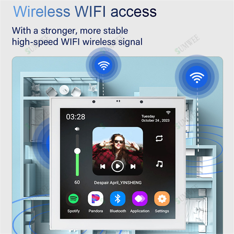 Home WIFI Smart Audio wall amp - Audio Music For Background 评论和价格