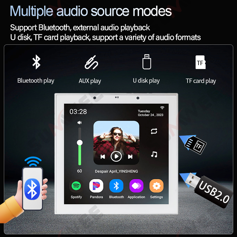 Home WIFI Smart Audio wall amp - Audio Music For Background 评论和价格