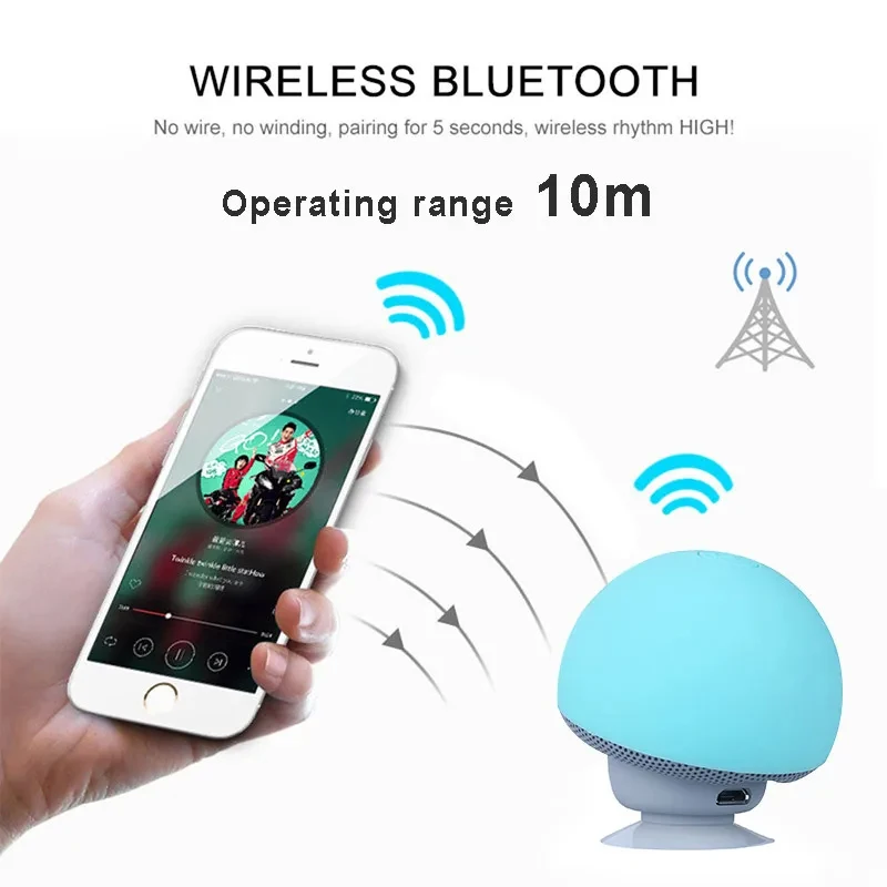 Mini Mushroom Bluetooth Speake - Audio Music Box 评论和价格