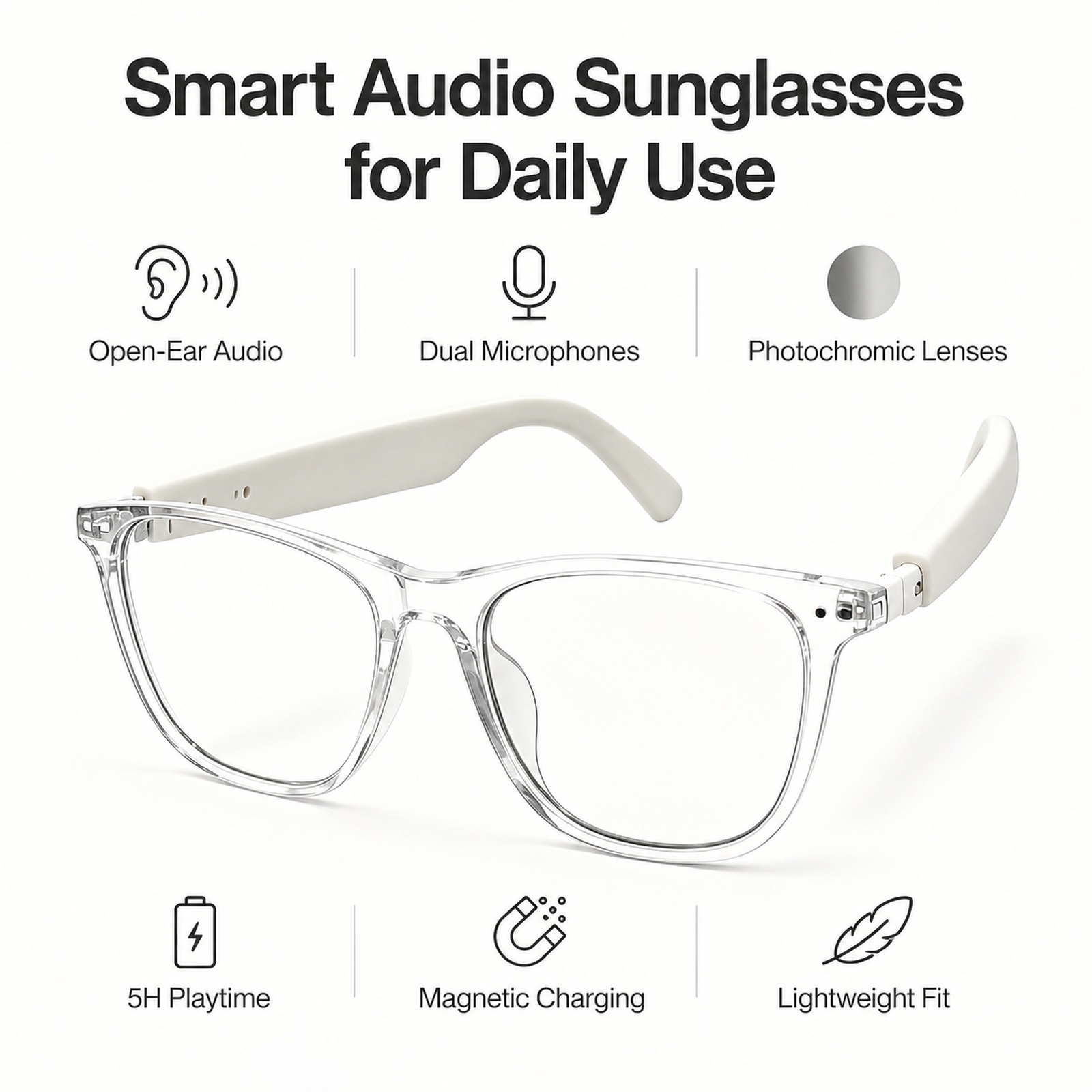 Photochromic Sunglasses For Dr - Audio With Music Ai 评论和价格