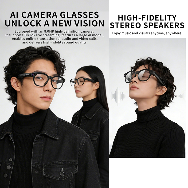 2026 New Smart Glasses 800W HD - Audio With Music Ai 评论和价格