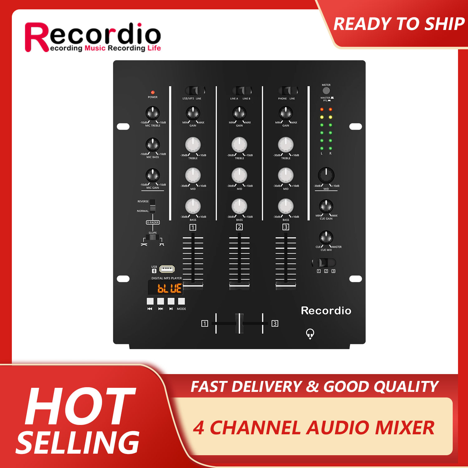 GAX-DM4 OEM  Professional 4-ch - Audio Mixer 4 Channel 评论和价格