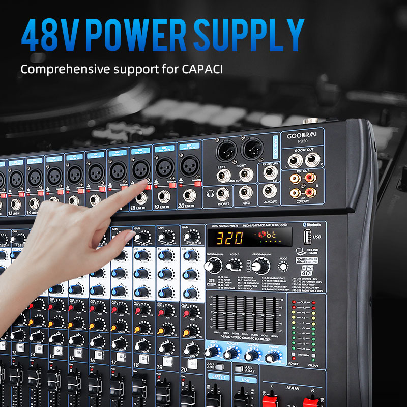 Gooermi PB Series Professional - Audio Mixer 4 Channel 评论和价格