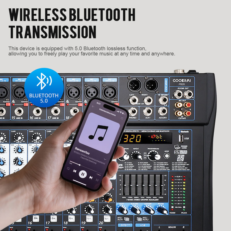 Gooermi PB Series Professional - Audio Mixer 4 Channel 评论和价格
