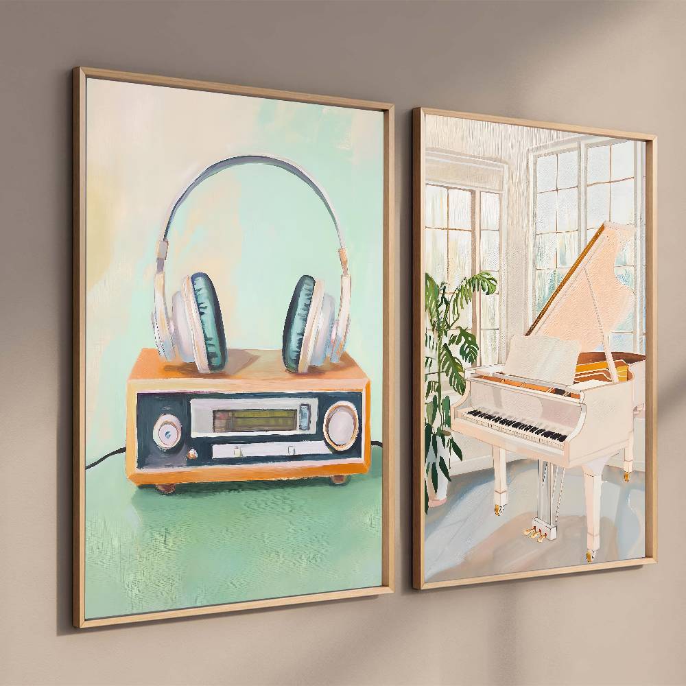 Vintage Audio Paper Poster Han - Audio Music Wallpaper 评论和价格