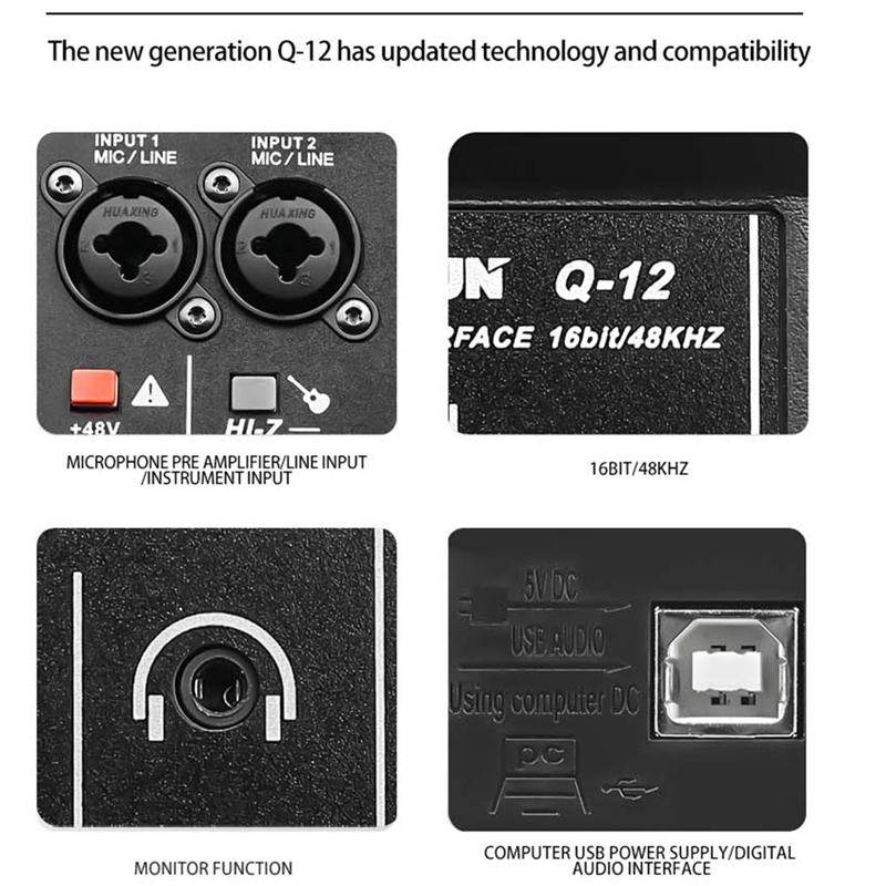 Q-12 Sound Card Audio Mixer So - Audio Mixer 4 Channel 评论和价格