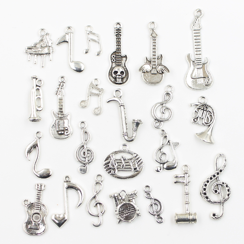 30pcs Charms Musical Guitar No - Audio Music Notes 评论和价格