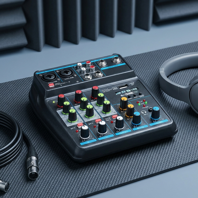 4-Channel Mini USB Audio Mixer - Audio Mixer 4 Channel 评论和价格