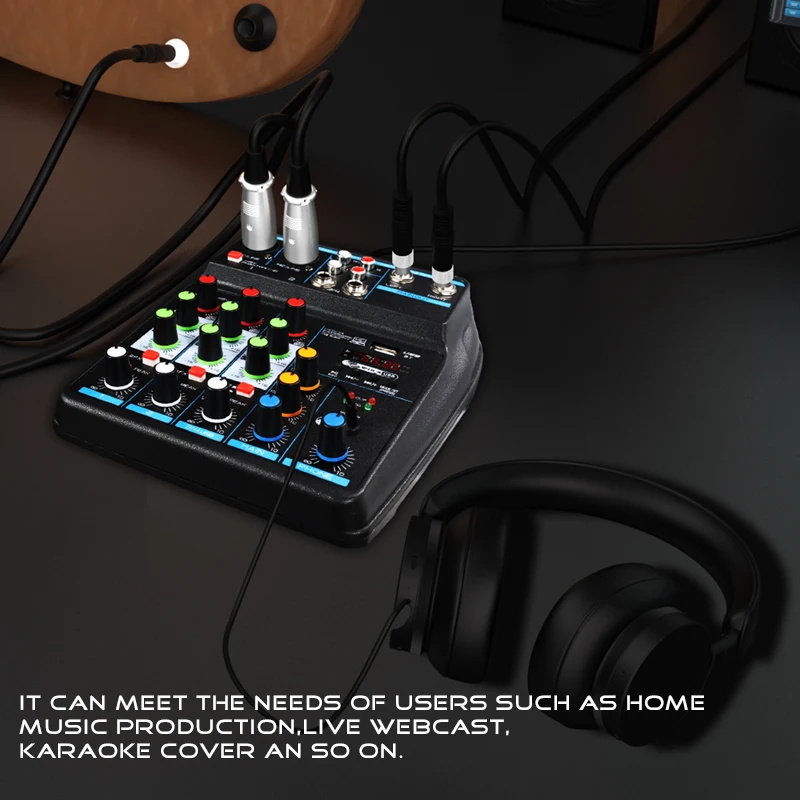 4-Channel Mini USB Audio Mixer - Audio Mixer 4 Channel 评论和价格