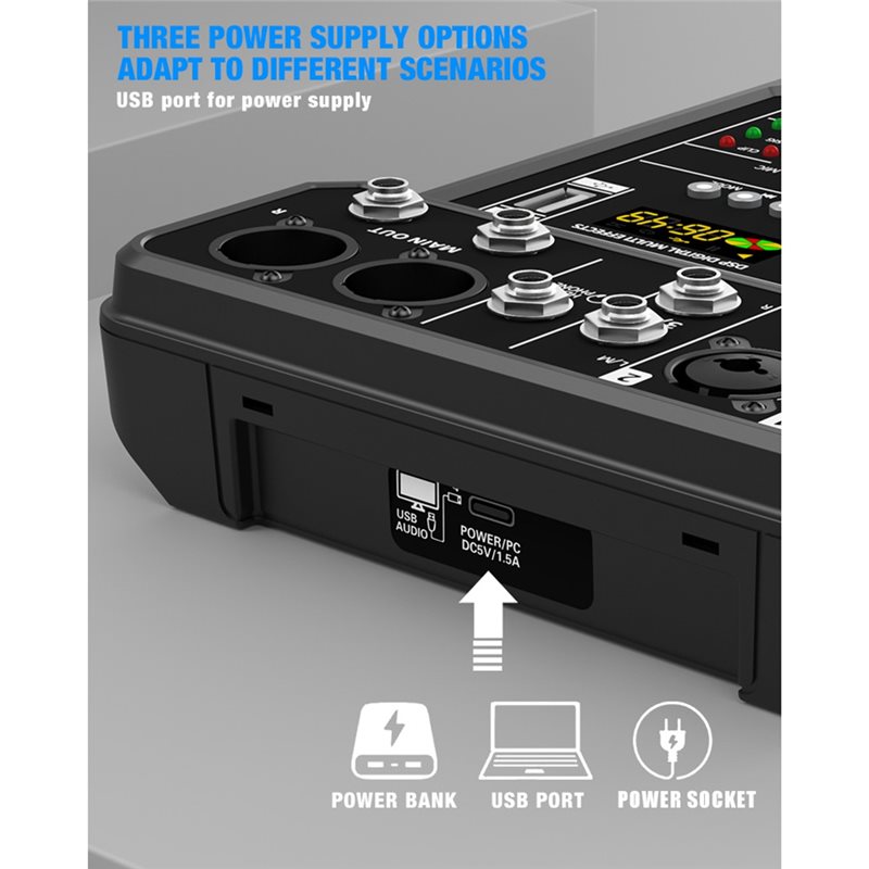 FULL-USB/MP3 Player For Karaok - Audio Mixer 4 Channel 评论和价格