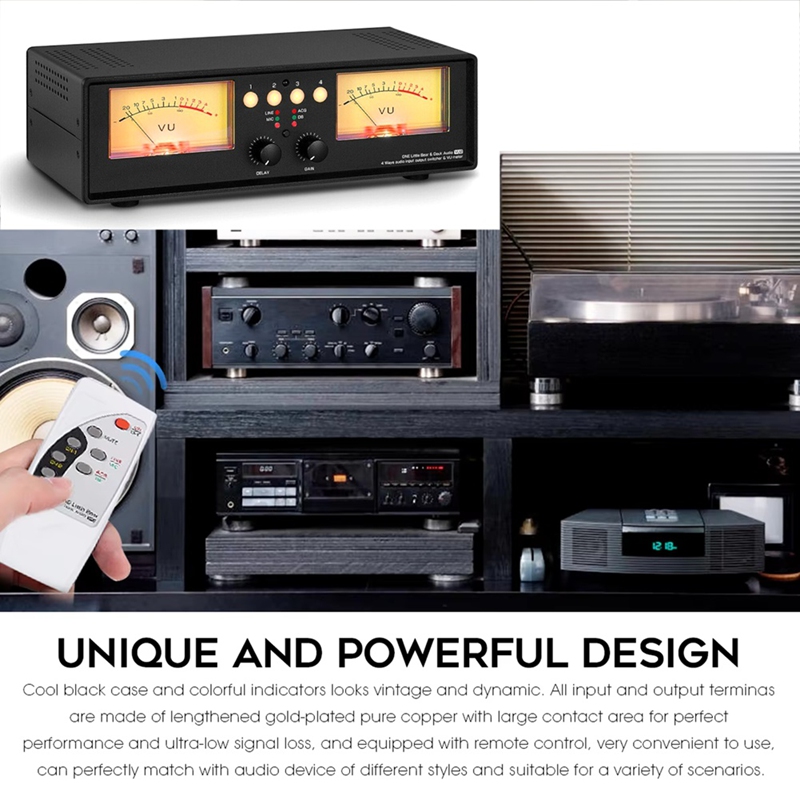 MIC+LINE Analog Dual VU Meter  - Audio Music Visualizer 评论和价格